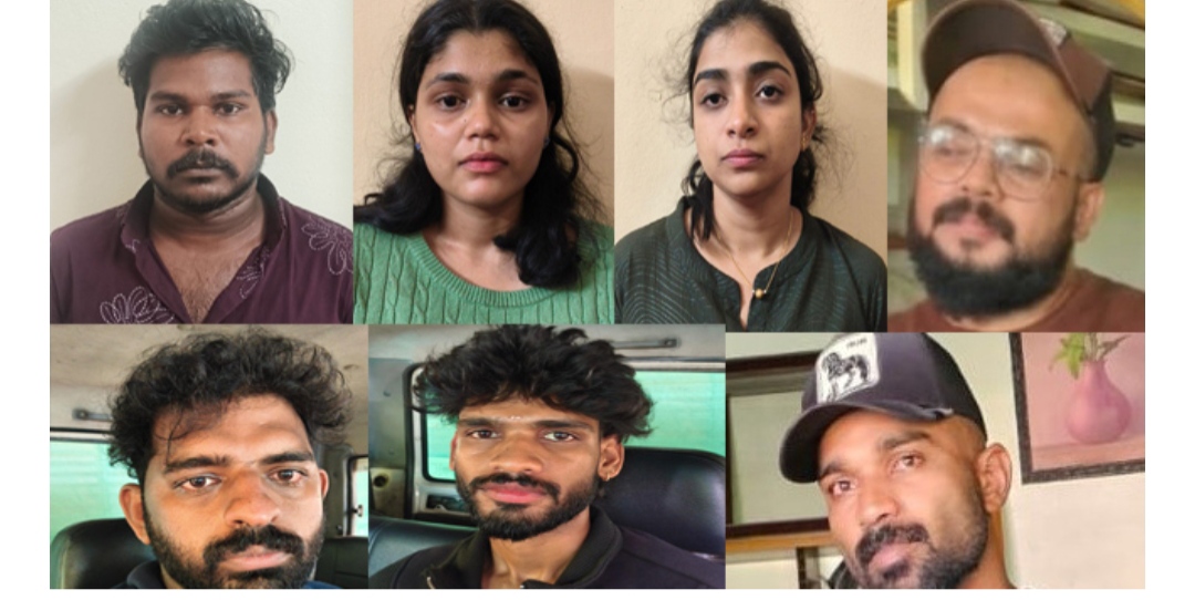ഓപ്പറേഷൻ തൂഫാൻ;മൂന്നിടങ്ങളിൽ നിന്നായി 308 ഗ്രാം എം.ഡി.എം.എ പിടിച്ചെടുത്തു,രണ്ട് യുവതികൾ ഉൾപ്പെടെ 7 പേർ അറസ്റ്റിൽ